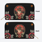 Cowboy Frog Print Leather Wallet Factory Direct Sales_01