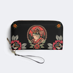 Cowboy Frog Print Leather Wallet Factory Direct Sales_02