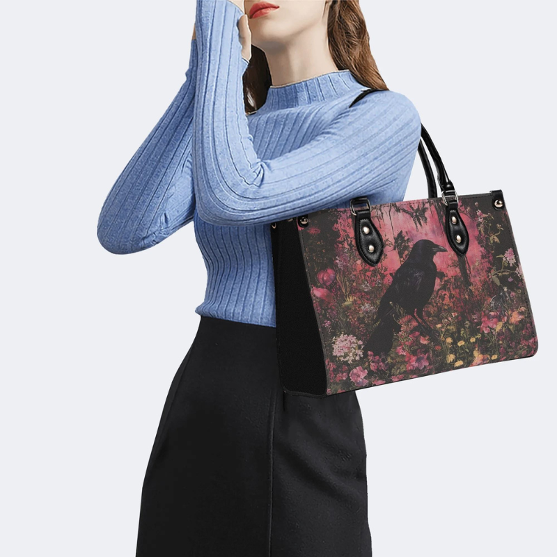 Crow In The Flowers Handbag Factory Direct Sales_06