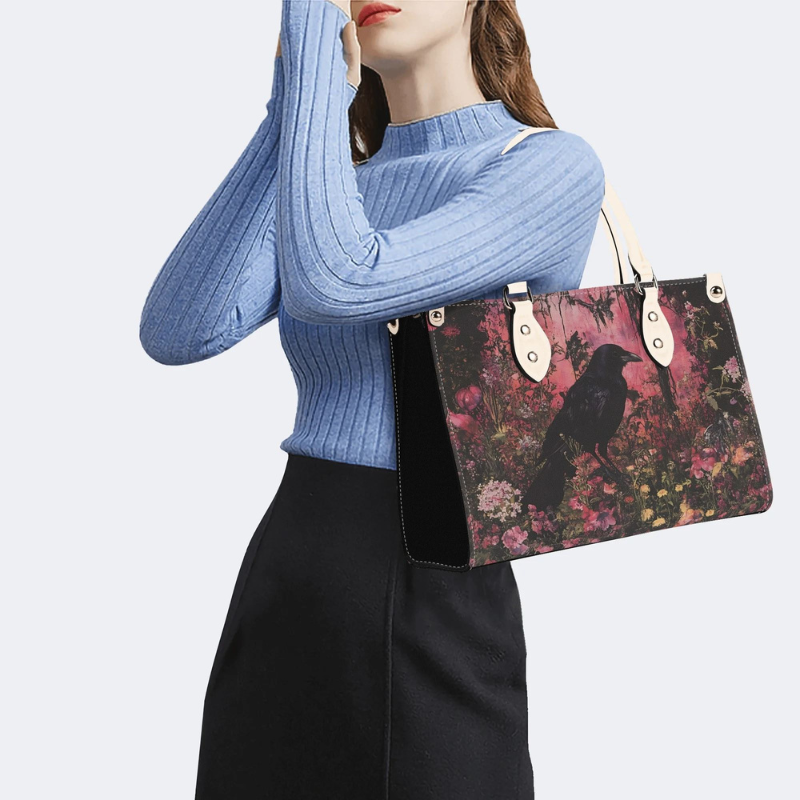 Crow In The Flowers Handbag Factory Direct Sales_07