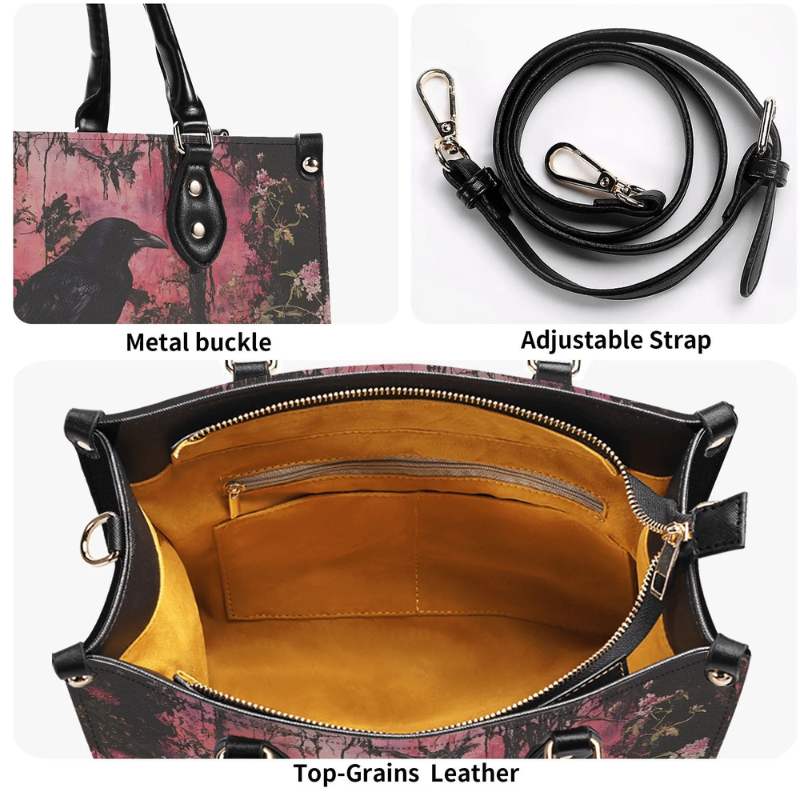 Crow In The Flowers Handbag Factory Direct Sales_12