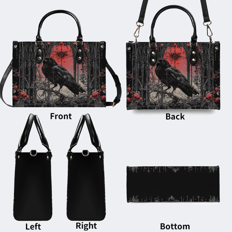 Crow On The Rose Tree Handbag Factory Direct Sales_10