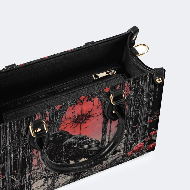 Crow On The Rose Tree Handbag Factory Direct Sales_11