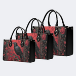 Crow Standing On A Rose Tree Handbag Factory Direct Sales_13