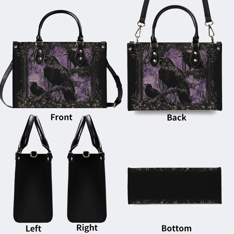 Crows Under The Purple Sky Handbag Factory Direct Sales_10