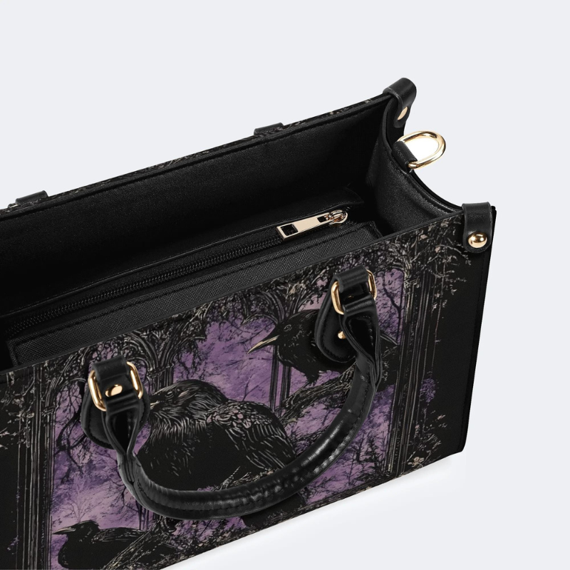 Crows Under The Purple Sky Handbag Factory Direct Sales_11
