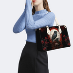 Dark Crow And Rose Print Handbag Factory Direct Sales_07