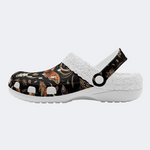 Death Moth And Animal Skull Print Slippers/Sandals