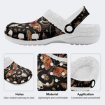 Death Moth And Animal Skull Print Slippers/Sandals