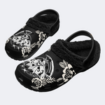 Death Moth And Sickle Print Slippers/Sandals