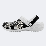 Death Moth And Sickle Print Slippers/Sandals