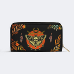 Death Moth Leaf Print Leather Wallet Factory direct sales_03