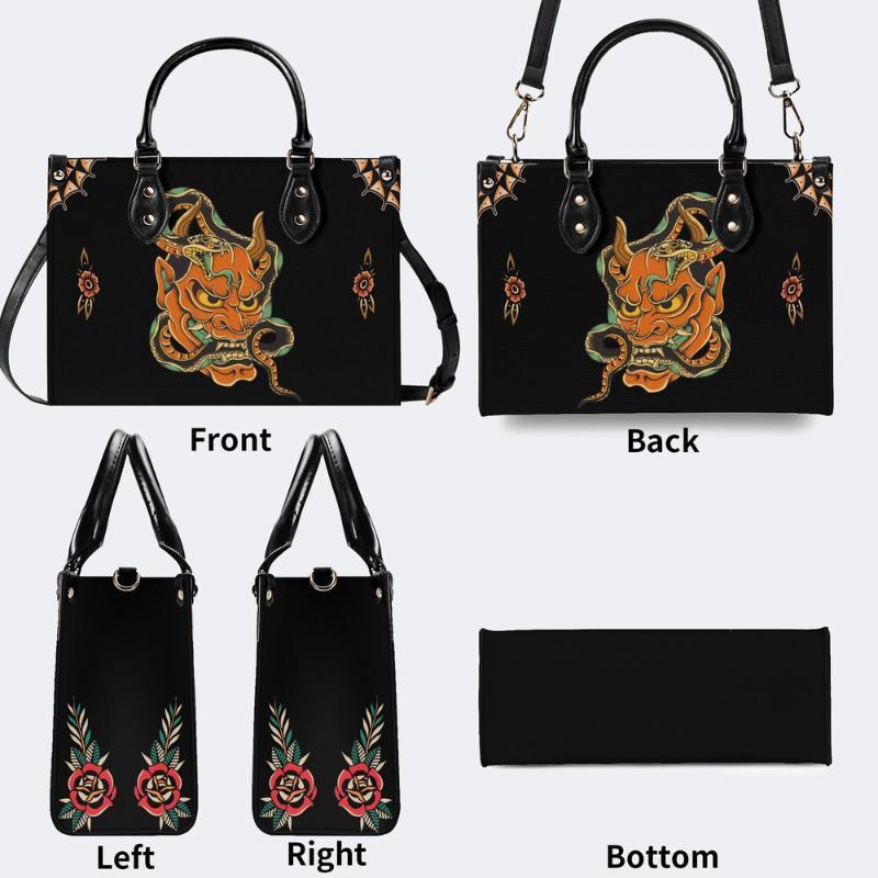 Devil And Snake Print Handbag Factory Direct Sales