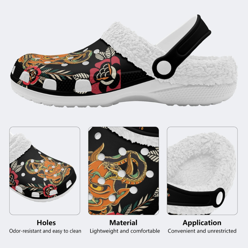 Devil And Snake Print Slippers/Sandals Factory Direct Sales