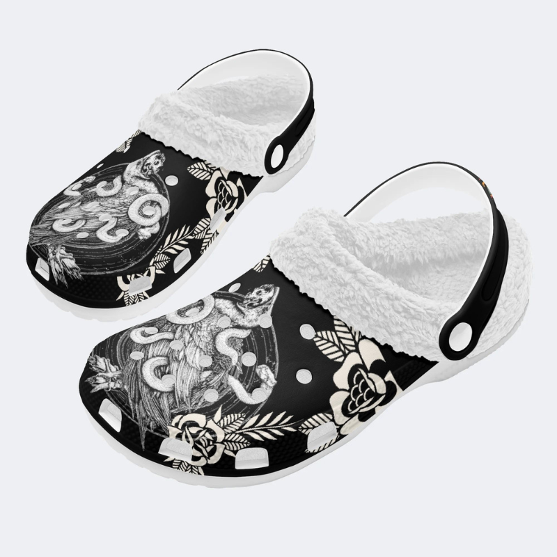 Eagle Entangled By A Snake Slippers/Sandals