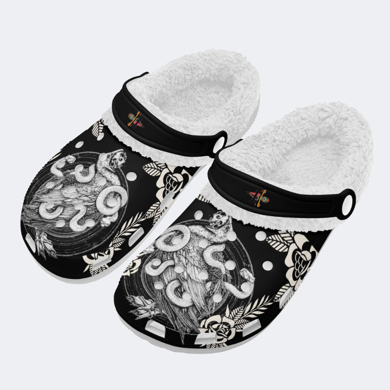 Eagle Entangled By A Snake Slippers/Sandals