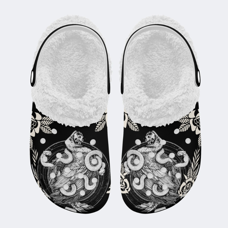 Eagle Entangled By A Snake Slippers/Sandals