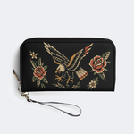 Eagle Spreads Wings Leather Wallet Factory direct sales_02
