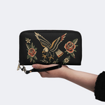 Eagle Spreads Wings Leather Wallet Factory direct sales_05