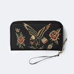 Eagle Spreads Wings Leather Wallet Factory direct sales