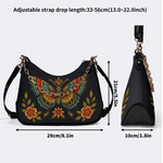 Fashion colorful butterfly print Leather Crossbody Bag_06
