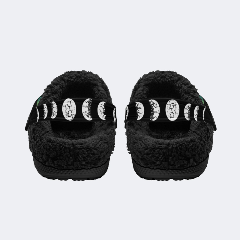Fashionable Death Moth And Leaves Print Slippers/Sandals_03