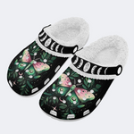 Fashionable Death Moth And Leaves Print Slippers/Sandals_06