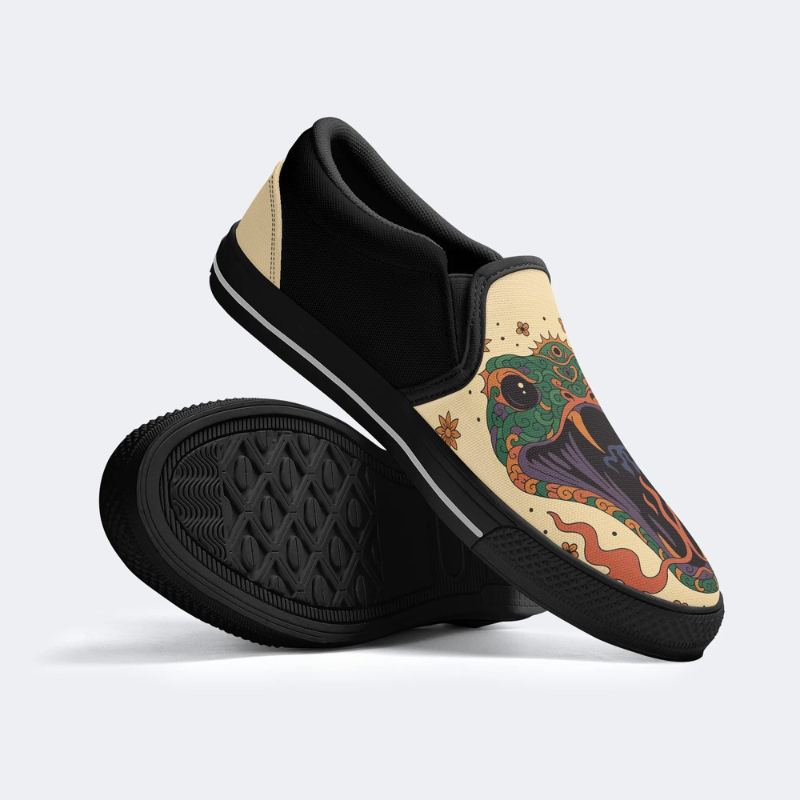 Fire-Breathing Snake Slip On Shoes Factory direct sales_09