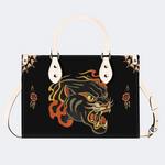 Flame Panther Print Handbag Factory Direct Sales