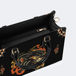 Flame Panther Print Handbag Factory Direct Sales