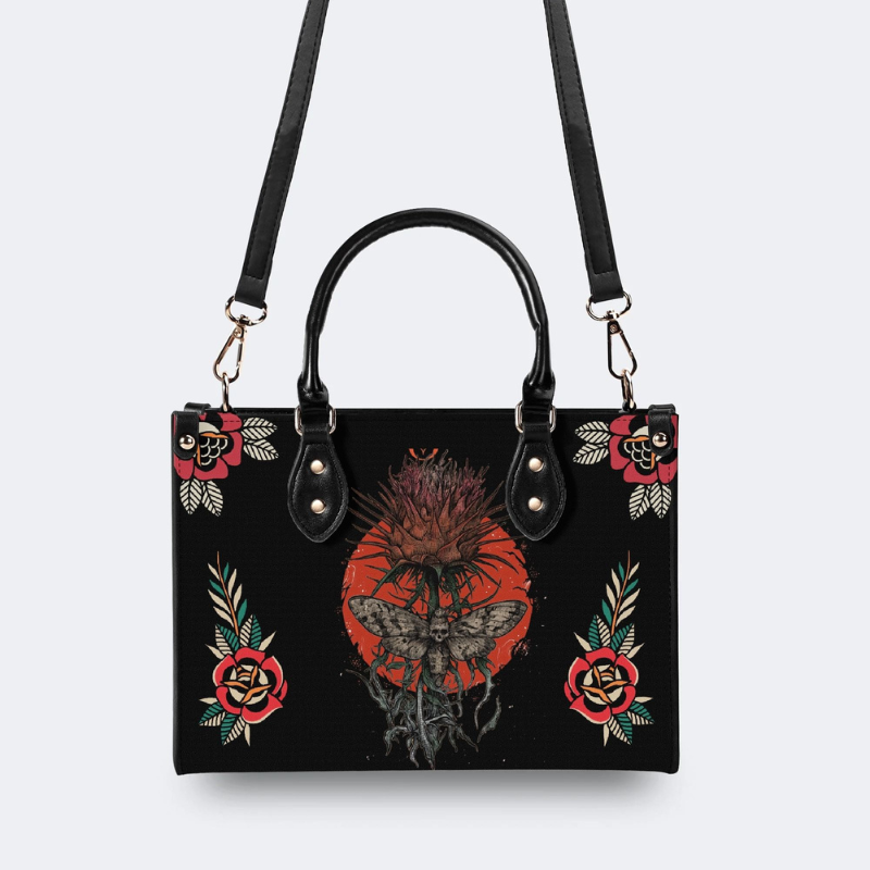 Flowers Of Thorns And Moths Print Handbag Factory Direct Sales