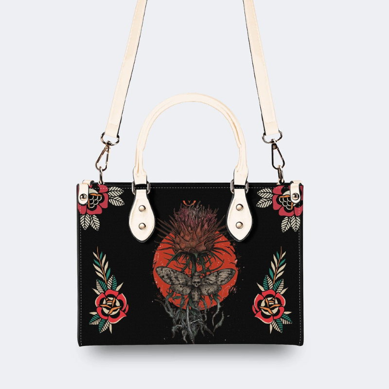 Flowers Of Thorns And Moths Print Handbag Factory Direct Sales