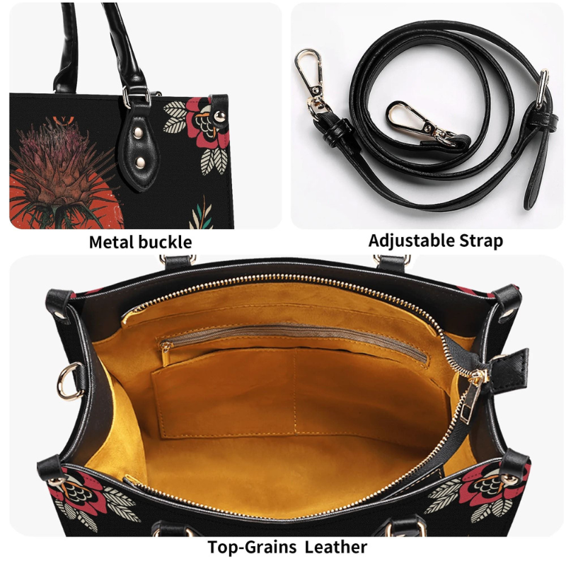 Flowers Of Thorns And Moths Print Handbag Factory Direct Sales