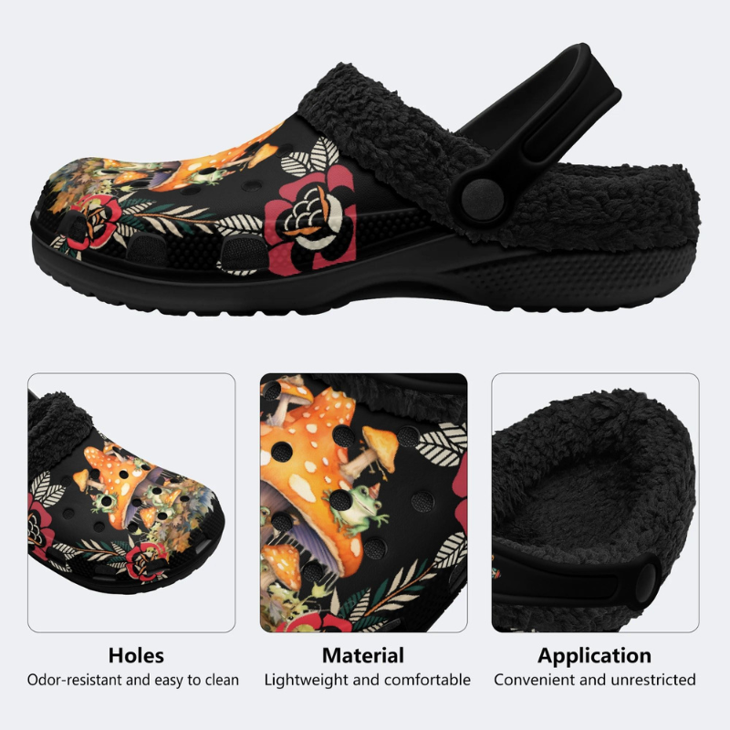 Frog And Mushroom Print Slippers/Sandals Factory Direct Sales