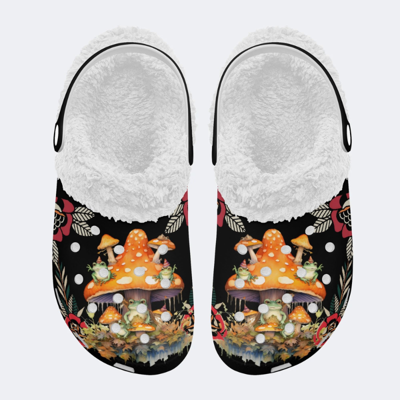 Frog And Mushroom Print Slippers/Sandals Factory Direct Sales