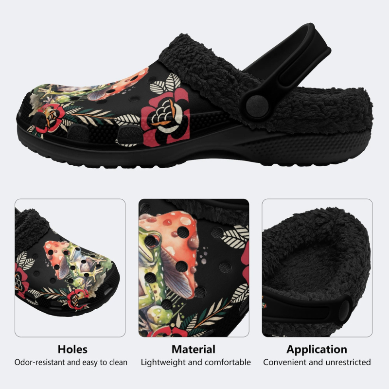 Frog And Mushroom Print Slippers/Sandals Factory Direct Sales