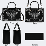 Geometric Death Moth And Skull Handbag_10