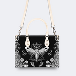 Geometric Moth And Snake Print Handbag_03