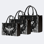 Geometric Moth And Snake Print Handbag_13