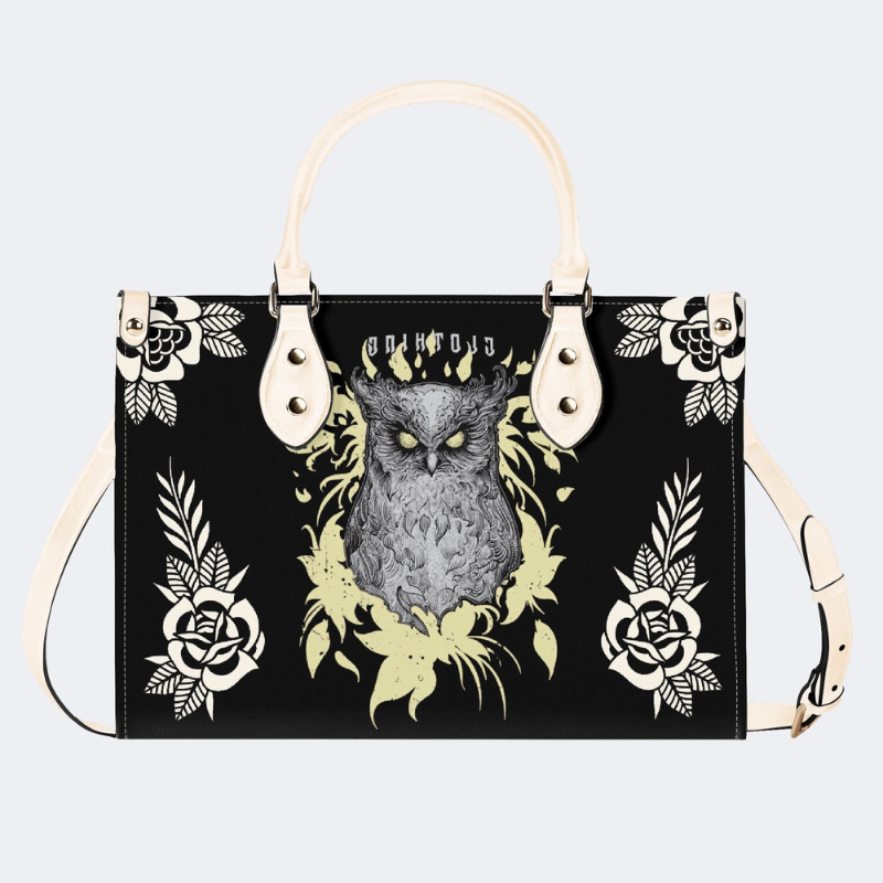 Ghost Eye Owl Print Handbag Factory Direct Sales