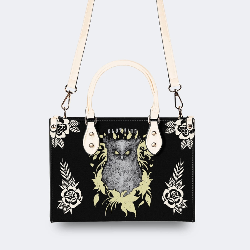 Ghost Eye Owl Print Handbag Factory Direct Sales