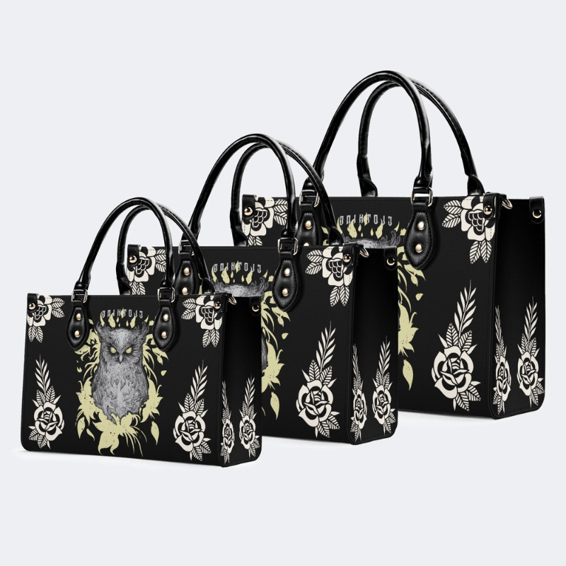 Ghost Eye Owl Print Handbag Factory Direct Sales