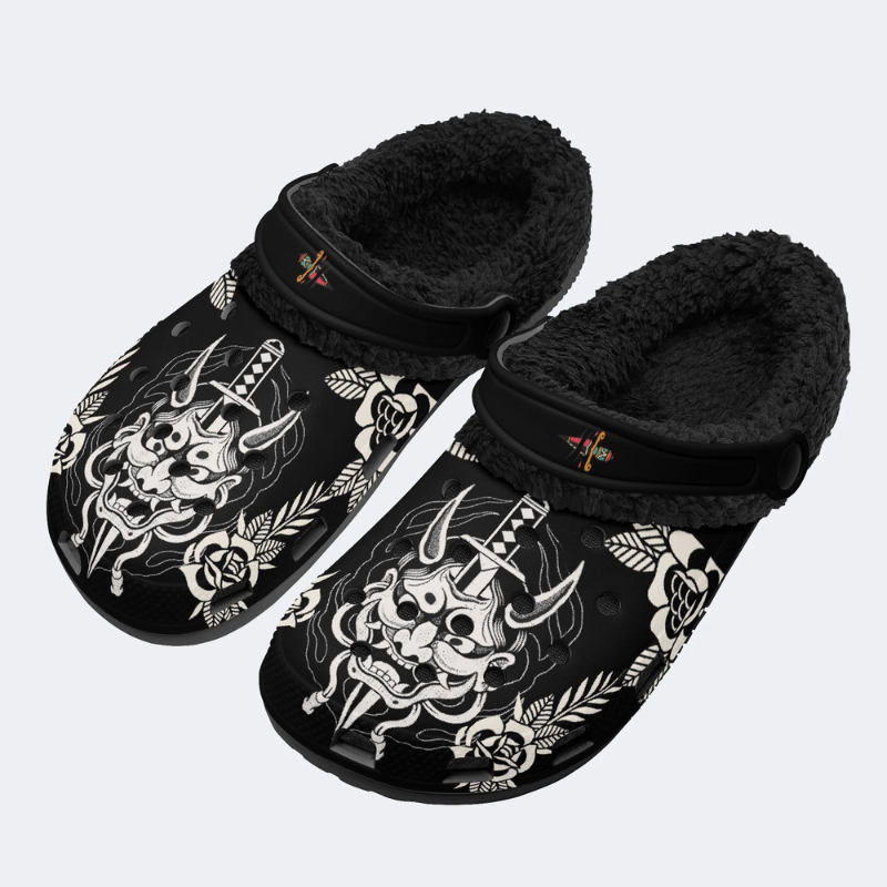 Ghost Face And Dagger Print Slippers/Sandals