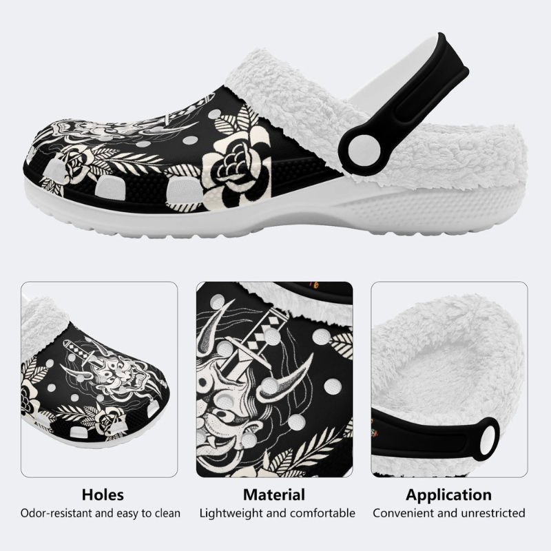 Ghost Face And Dagger Print Slippers/Sandals