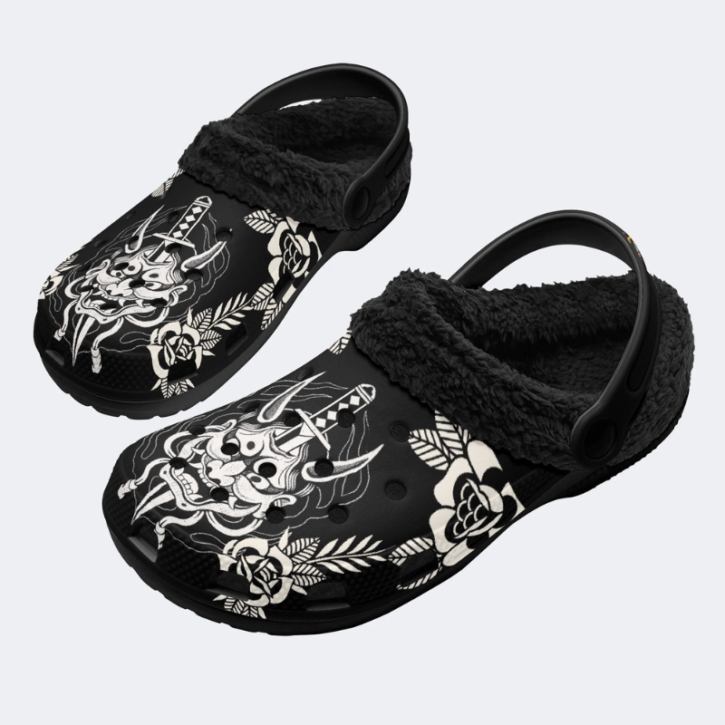 Ghost Face And Dagger Print Slippers/Sandals
