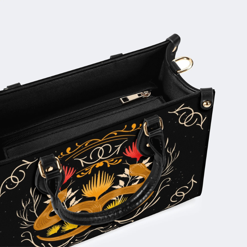 Gold Snake Print Handbag Factory Direct Sales_11