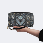 Gothic Bat Print Leather Wallet Factory direct sales_05