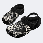 Hand Holding Cross Print Slippers/Sandals