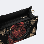 Hell Devil And Dragon Head Print Handbag