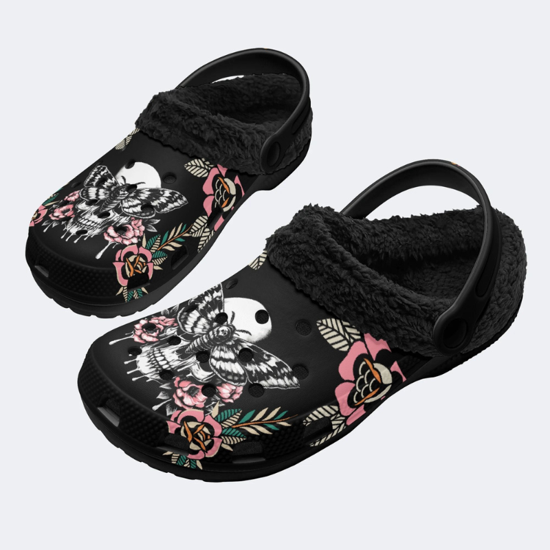 Horror Moth Skull Print Slippers/Sandals Factory Direct Sales